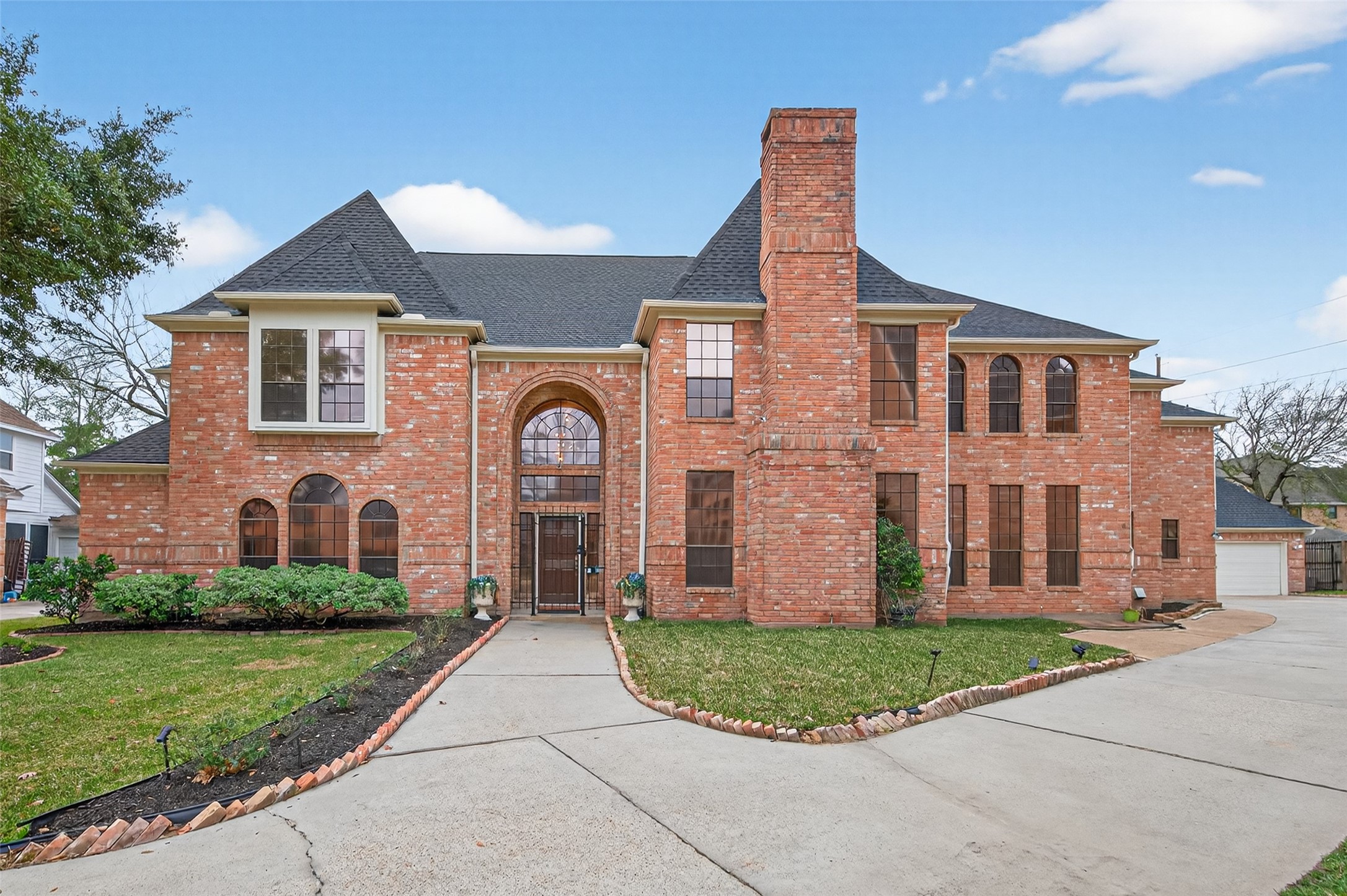 Stately two-story brick home featuring timeless architecture and impressive curb appeal. Some of the upgrades include a brand new roof, interior and exterior paint, new pool replastering, a generator, new garage motors.