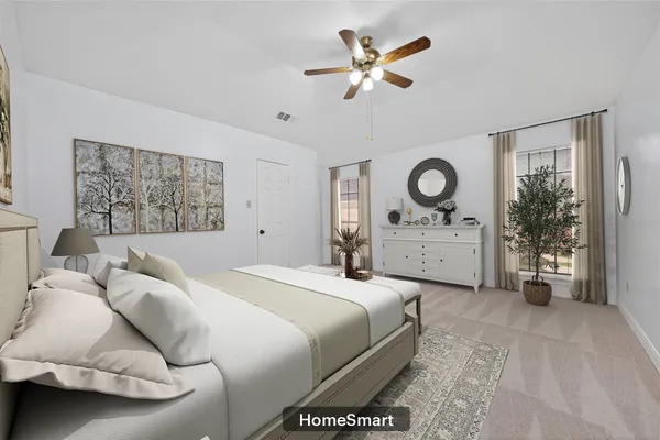a bathroom with a double vanity sink mirror and