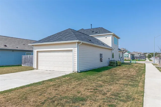 a backyard of a house