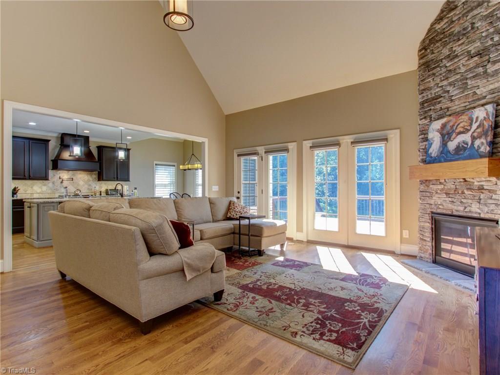 5911 Crutchfield Farm Road Oak Ridge, NC 27310 - Photo 5 of 30 Inviting Great Room with views of private backyard. Amazing details in every space.