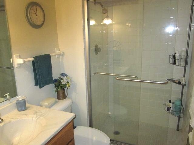 106 Newport Road Lake Summerset, IL 61019 - Photo 8 of 17 a bathroom with a sink vanity mirror and toilet