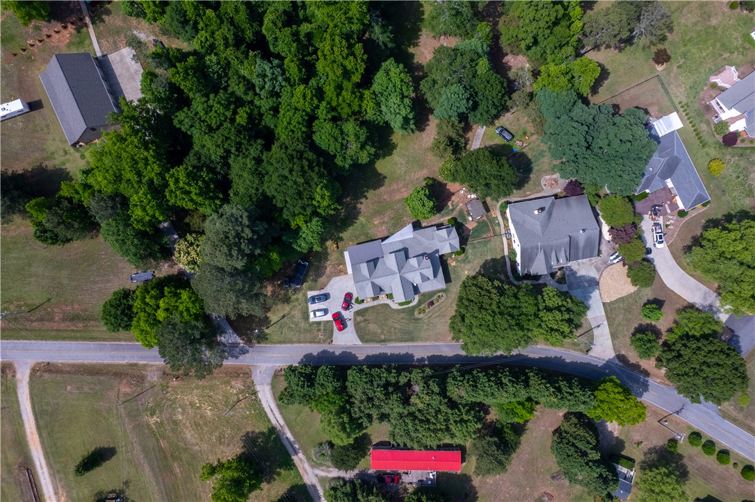 1504 Double Springs Road Townville, SC 29689 - Photo 37 of 41 An aerial view captures the sprawling residence and surrounding natural beauty.