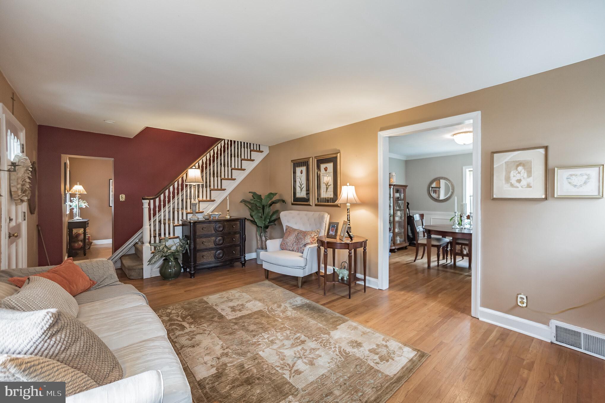 214 Claremont Road Springfield, PA 19064 - Photo 7 of 30 a living room with furniture and wooden floor