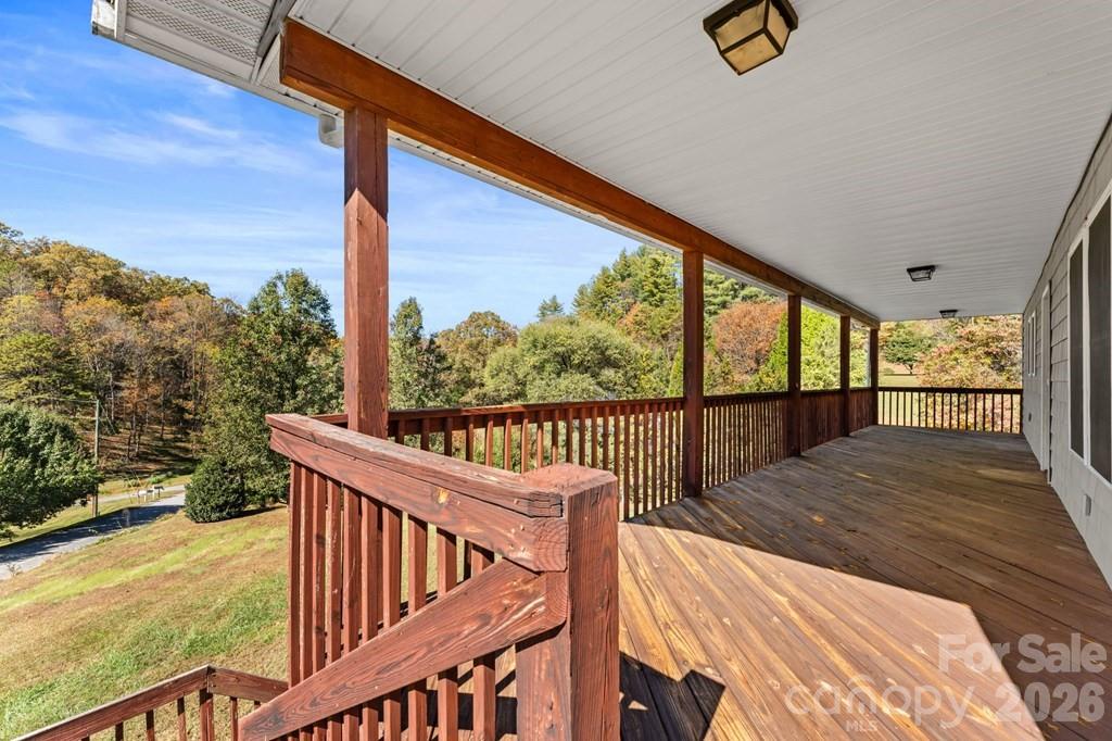 44 Elliston Court Sylva, NC 28779 - Photo 9 of 44 a view of balcony with wooden floor and fence