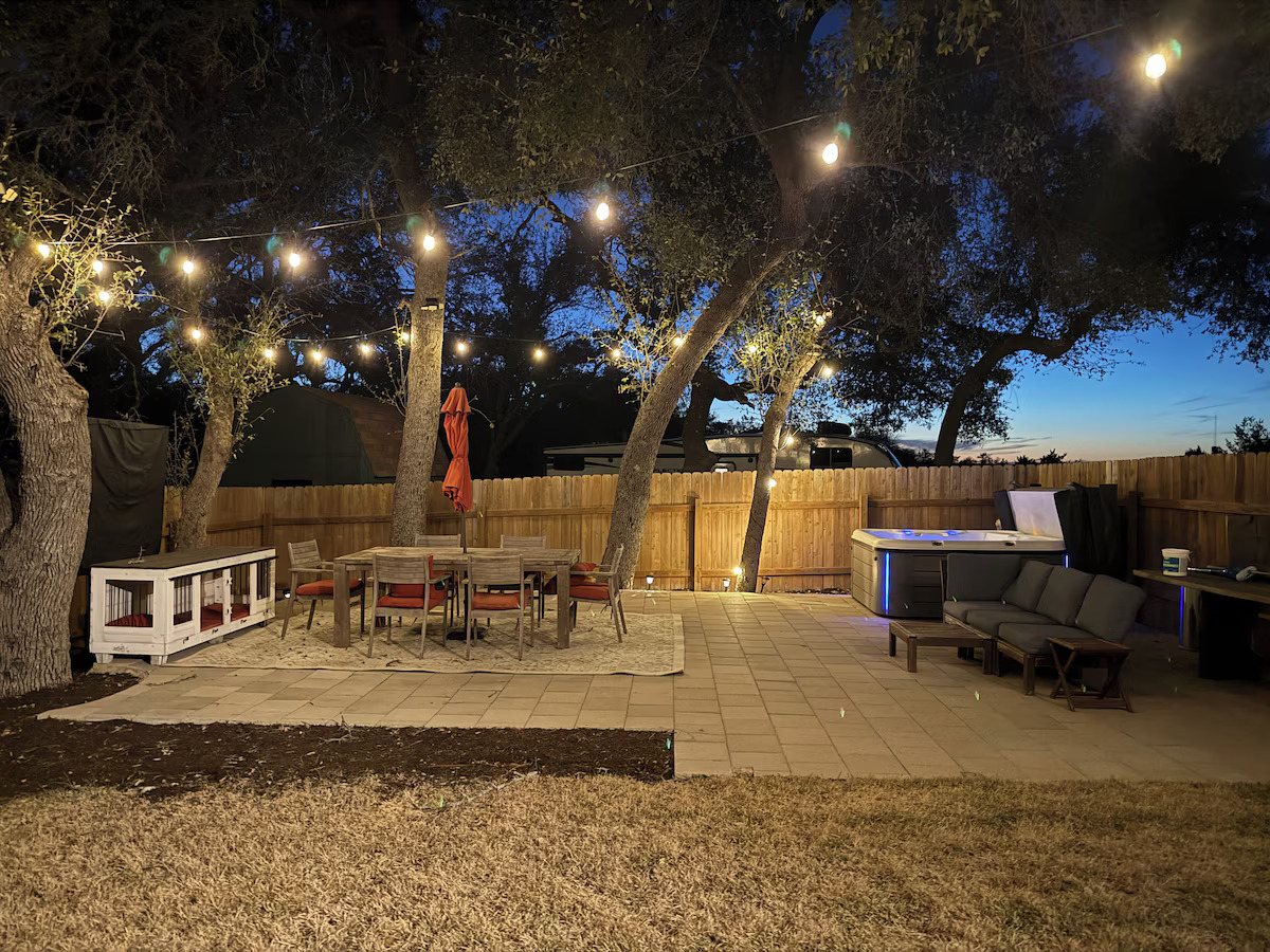 11605 Fitzhugh Road Austin, TX 78736 - Photo 19 of 24 a view of a patio with swimming pool