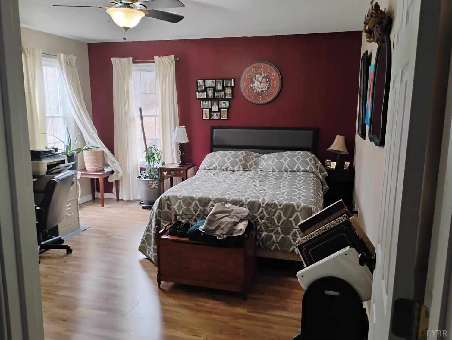 4183 Tye River Road Amherst, VA 24521 - Photo 27 of 67 a bedroom with a bed and wooden floor