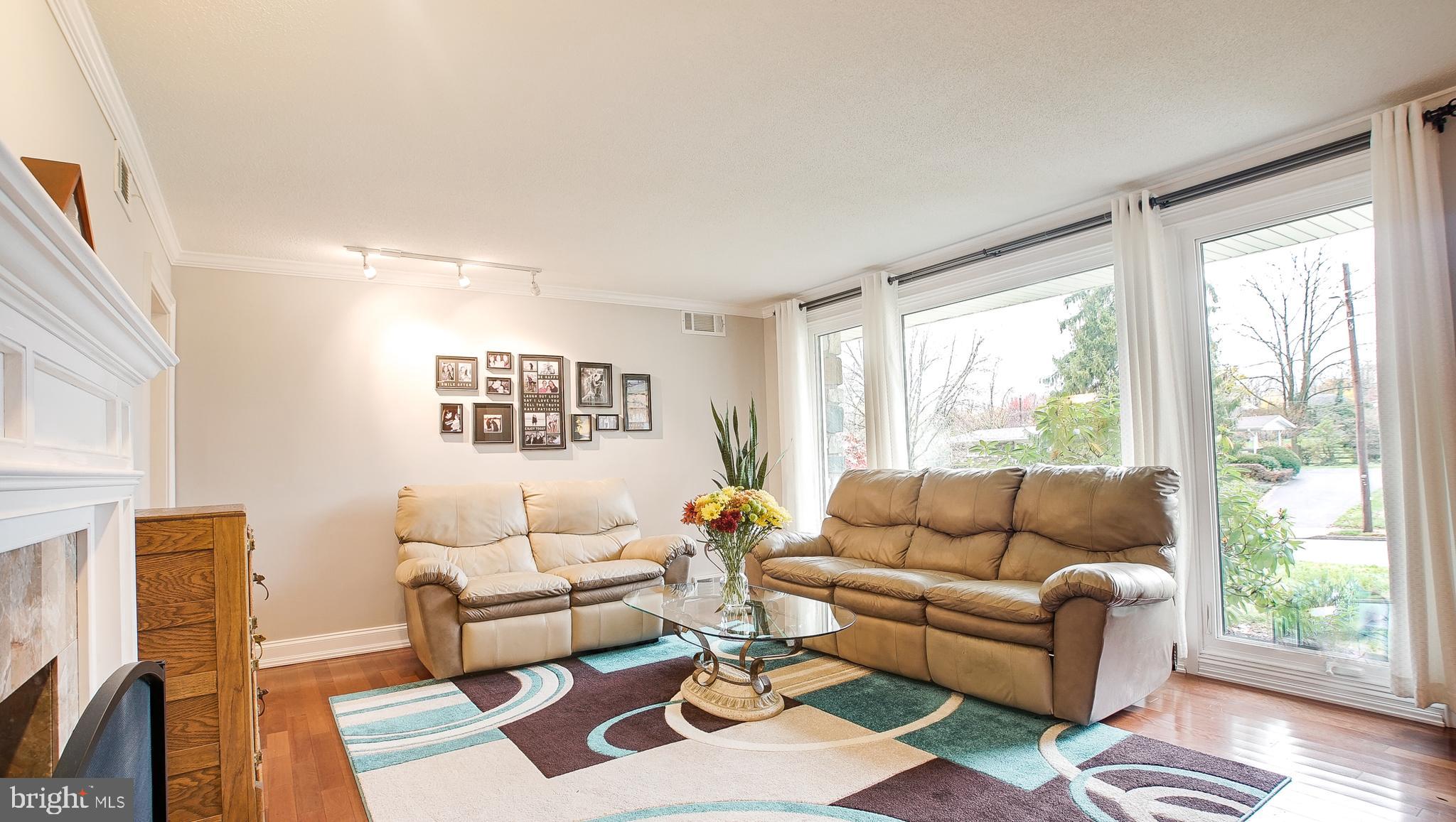 2026 Berkley Road Norristown, PA 19403 - Photo 6 of 31 Living room floor to ceiling windows