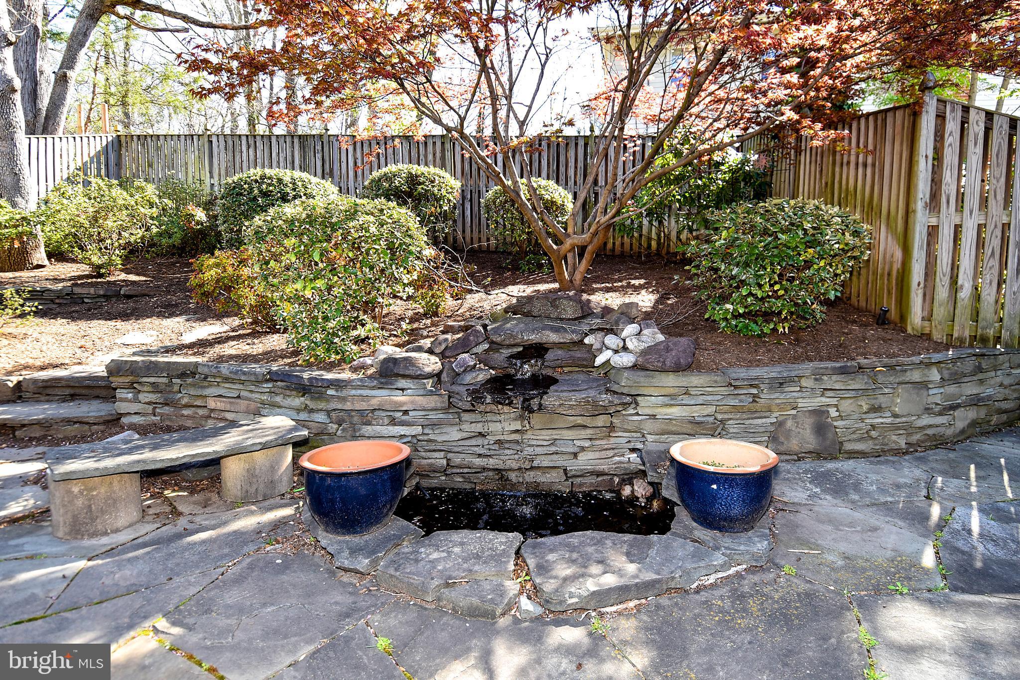 6436 Bowie Drive Springfield, VA 22150 - Photo 43 of 49 Water Feature and Nice Stone Patio