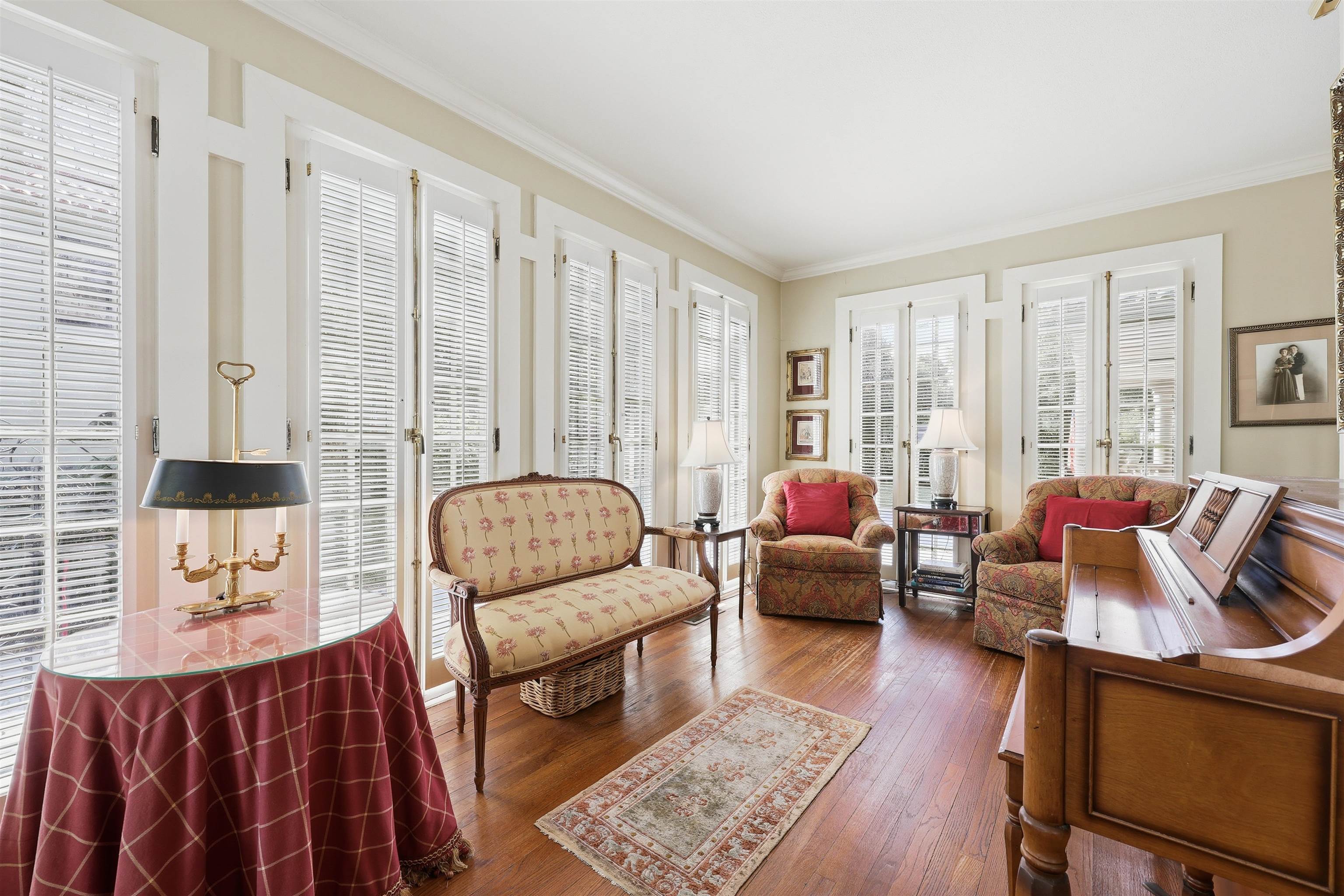 124 Marine Street St. Augustine, FL 32084 - Photo 19 of 41 a living room with furniture and a large window