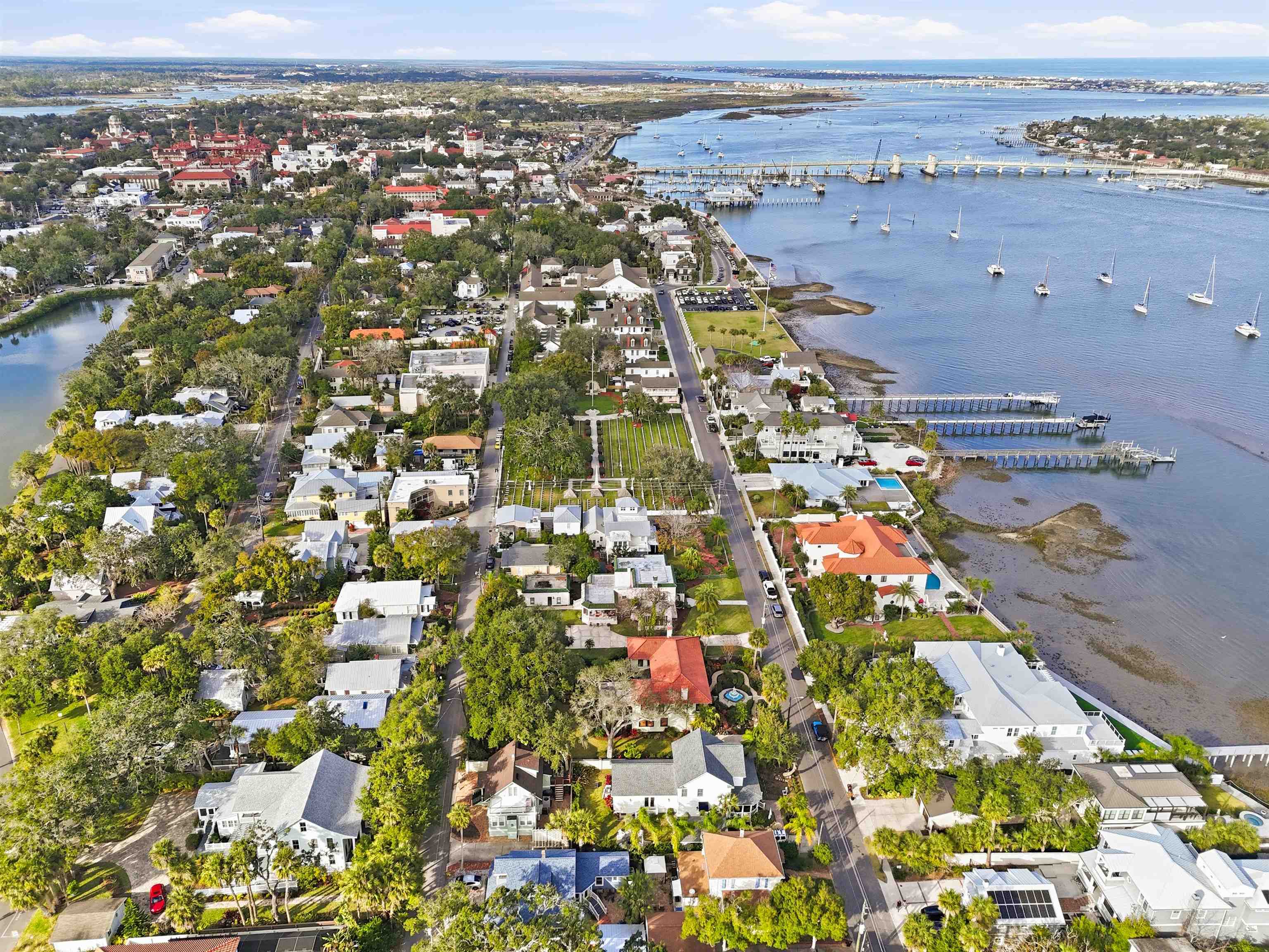 124 Marine Street St. Augustine, FL 32084 - Photo 39 of 41 an aerial view of a city