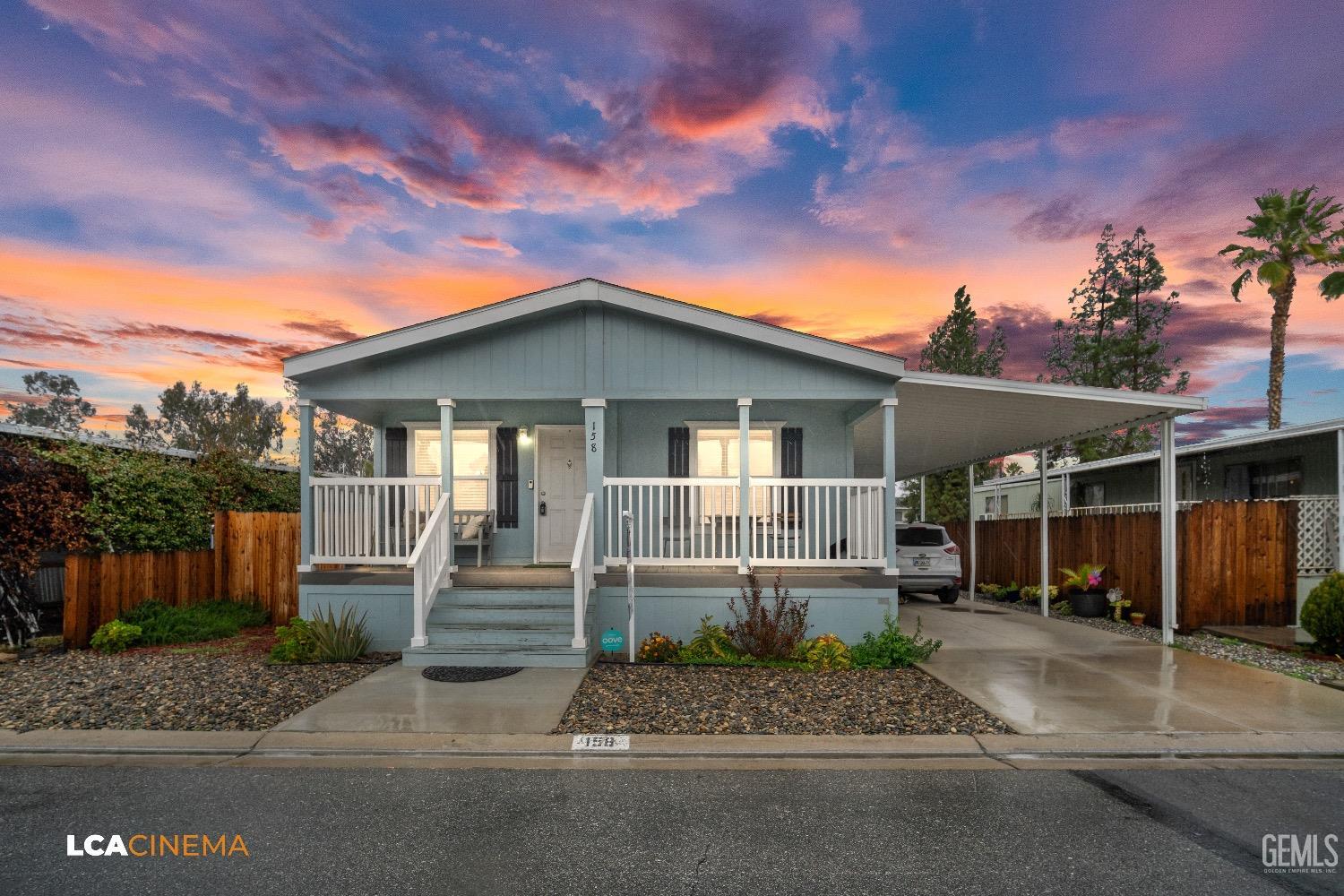 front view of a house with a street