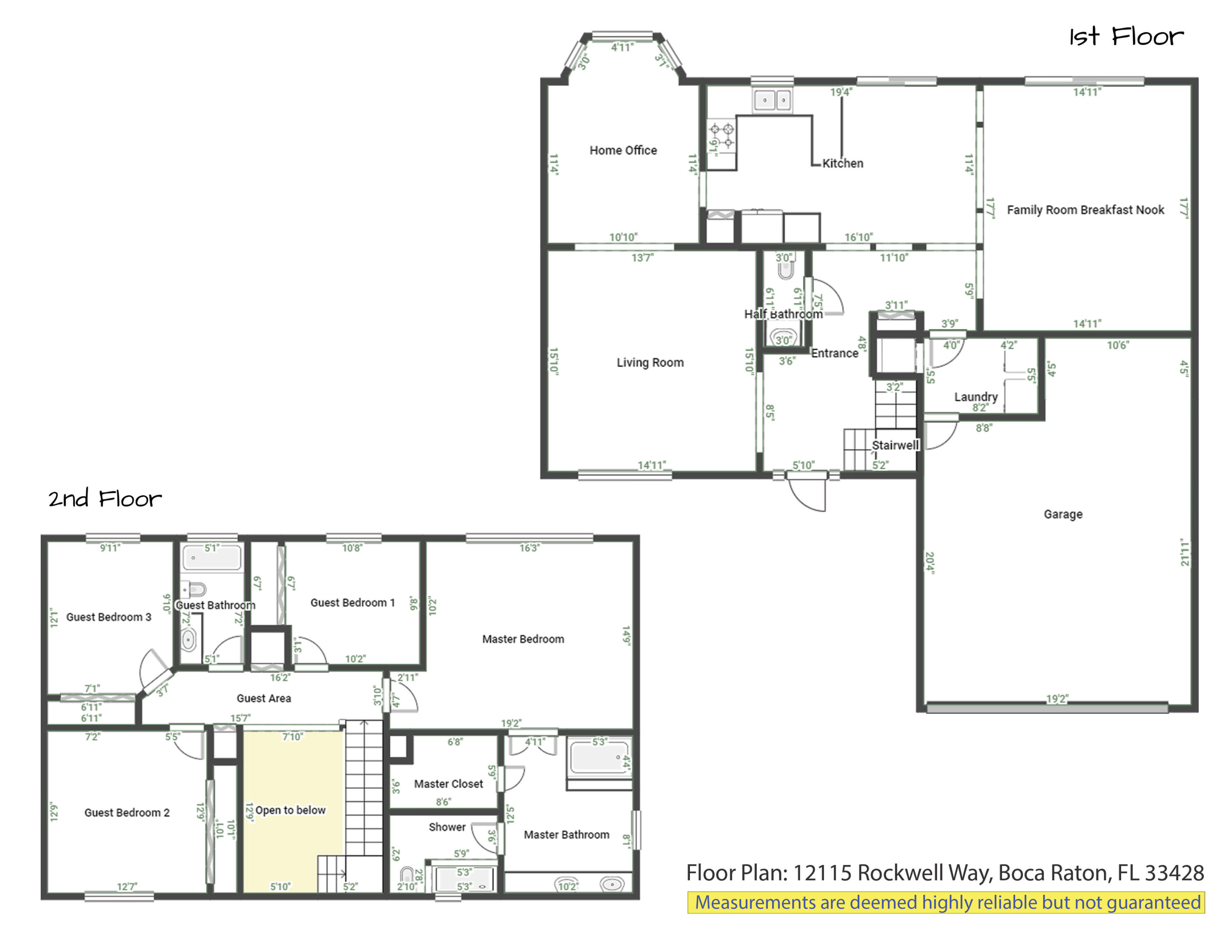 12115 Rockwell Way Boca Raton, FL 33428 - Photo 64 of 64 22 Floor Plan 12115 Rockwell Way, Boca R