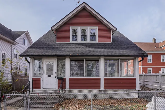 a front view of a house