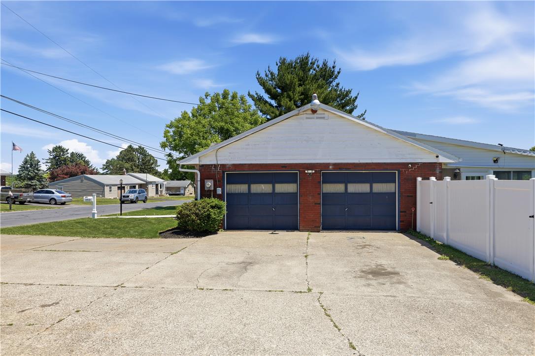 2918 Keystone Street Bethlehem, PA 18020 - Photo 32 of 54 A classic brick garage with two bays and a spacious concrete driveway offers convenient parking.