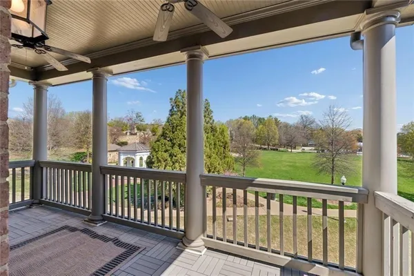 an aerial view of a house having outdoor space