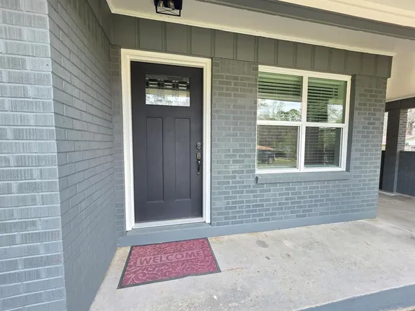 a front view of a house