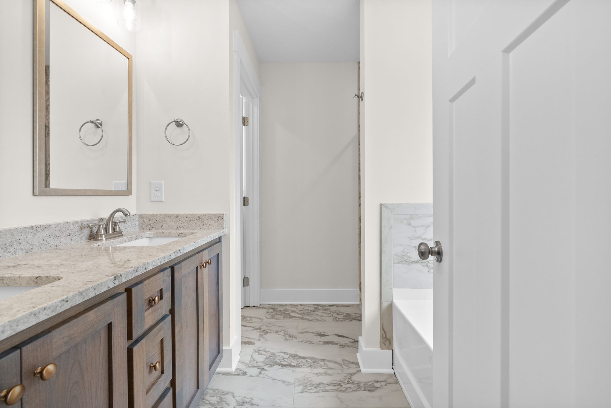 1928 Flats Road Cunningham, TN 37052 - Photo 26 of 49 a bathroom with a granite countertop sink and a mirror