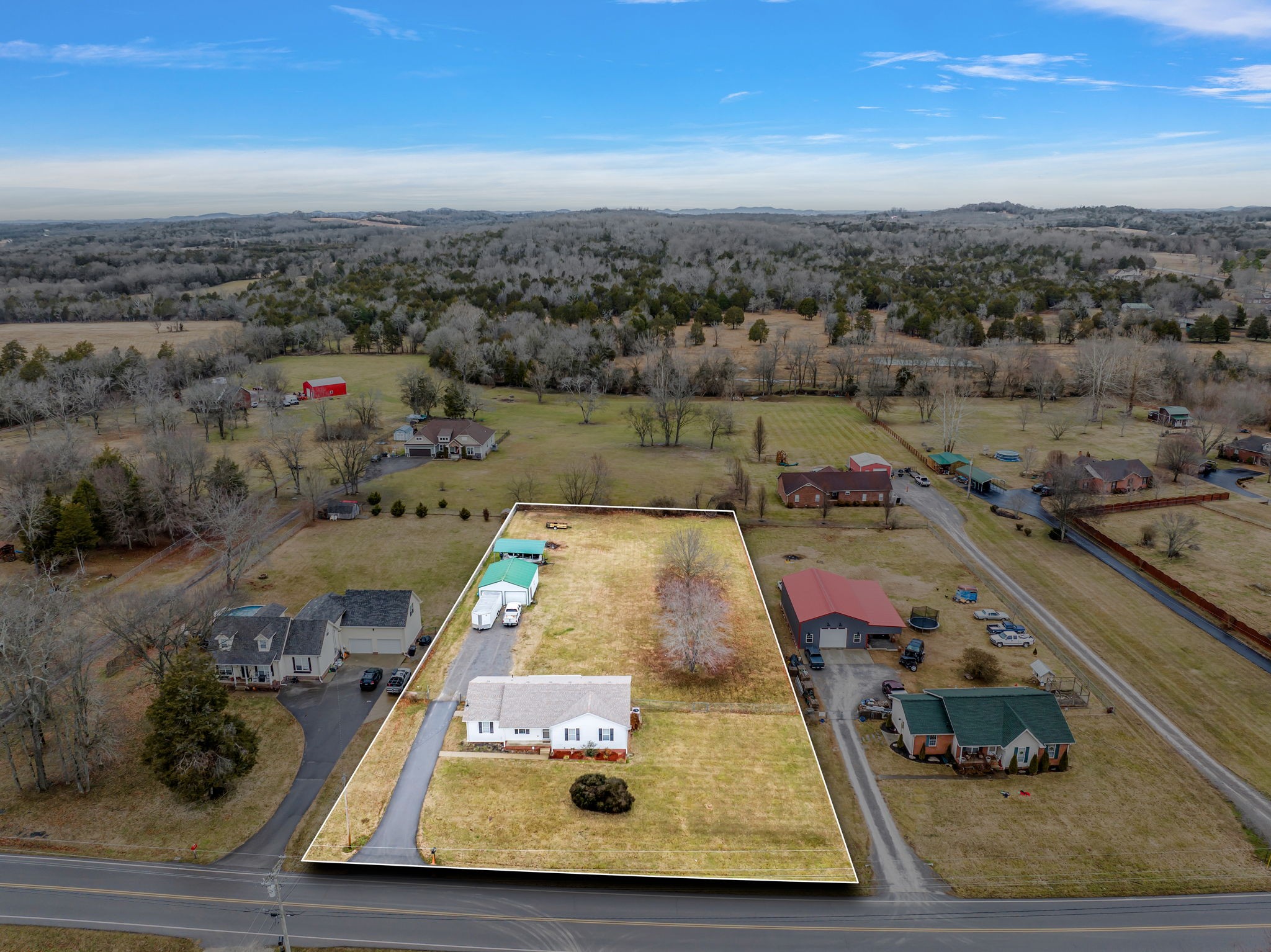 493 Goshen Road Lebanon, TN 37087 - Photo 3 of 29 an aerial view of a residential houses with outdoor space