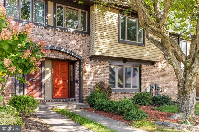 a front view of a house