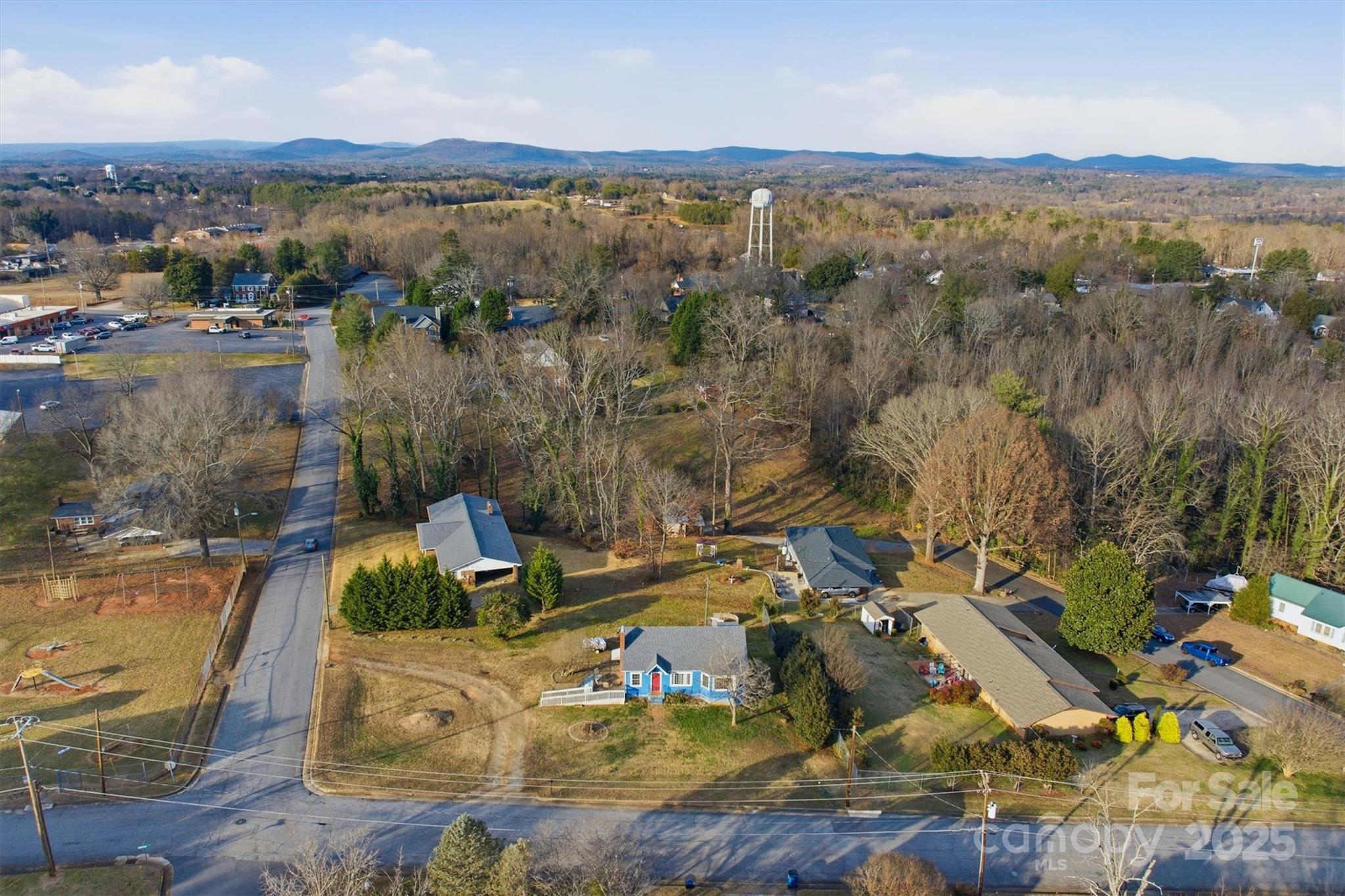2 Stirling Street Granite Falls, NC 28630 - Photo 28 of 31 an aerial view of residential house with outdoor space and lake view