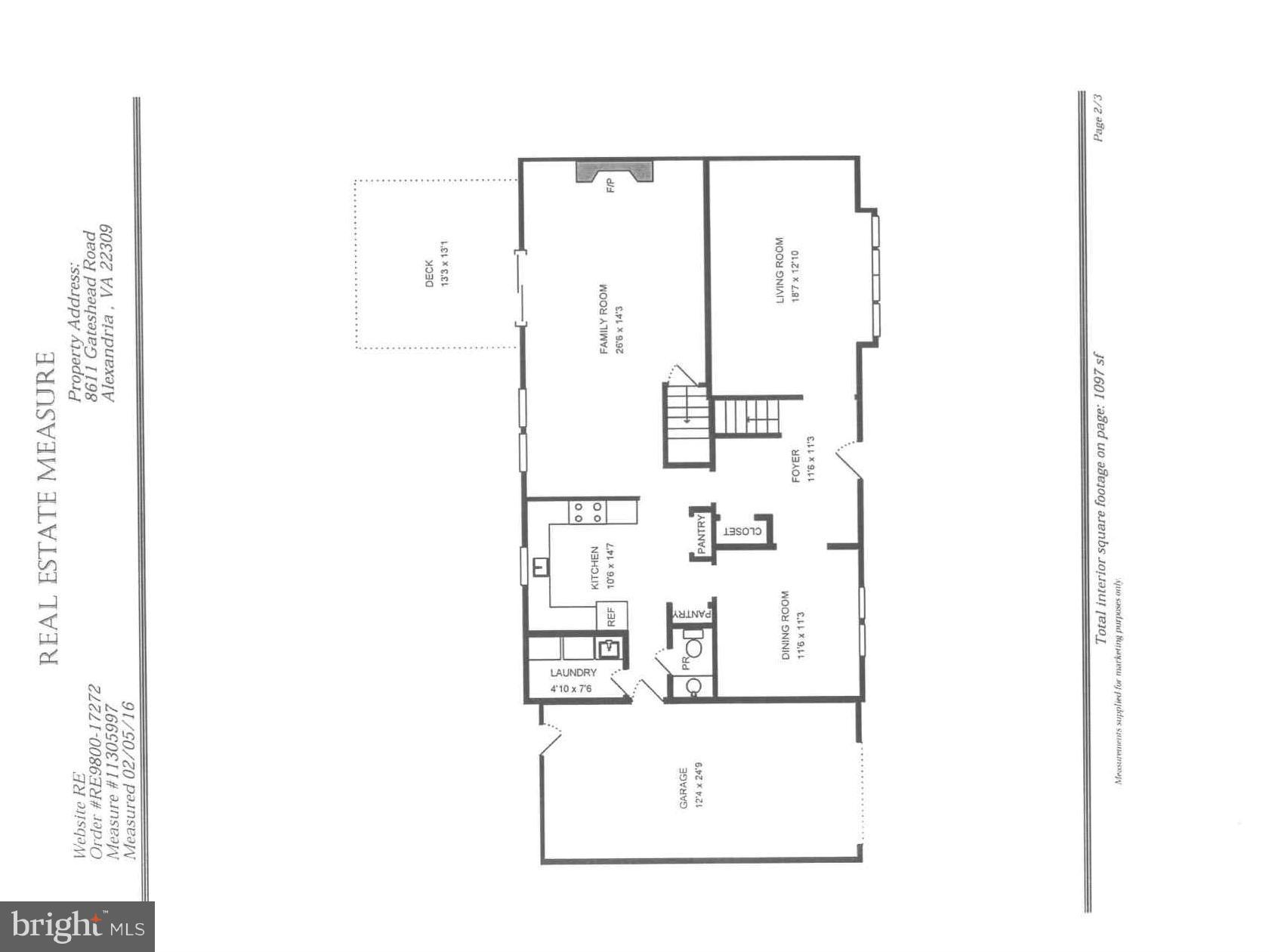 8611 Gateshead Road Alexandria, VA 22309 - Photo 22 of 24 Floorplan