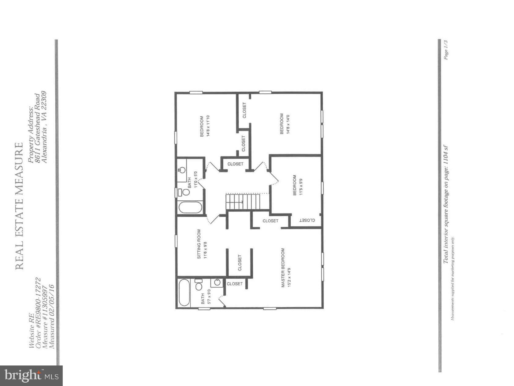 8611 Gateshead Road Alexandria, VA 22309 - Photo 23 of 24 Floorplan