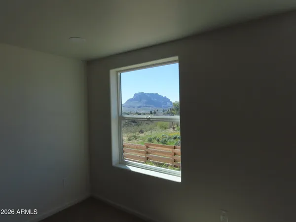 a window in an empty room