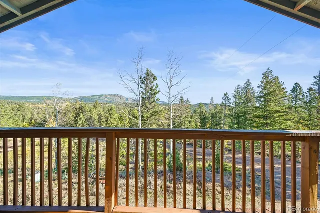 a city view from a balcony