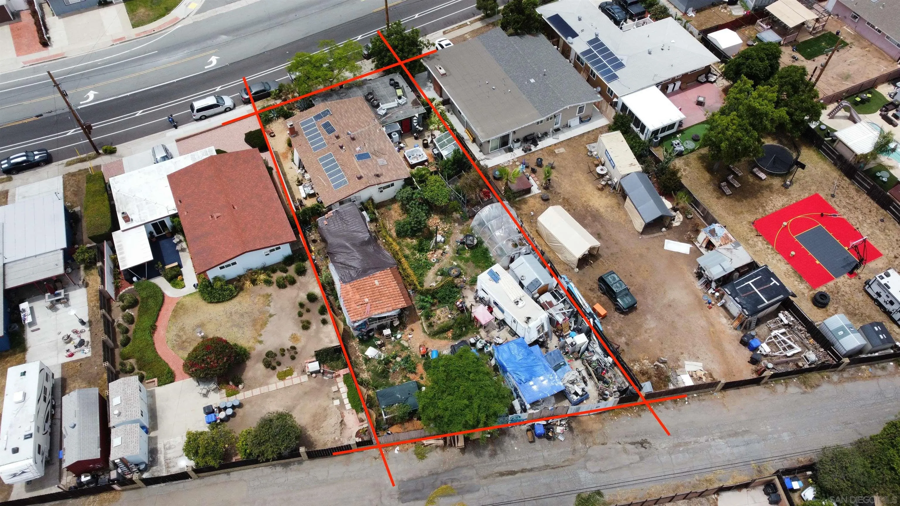 3031 Murray Ridge Road San Diego, CA 92123 - Photo 3 of 9 an aerial view of residential houses with outdoor space