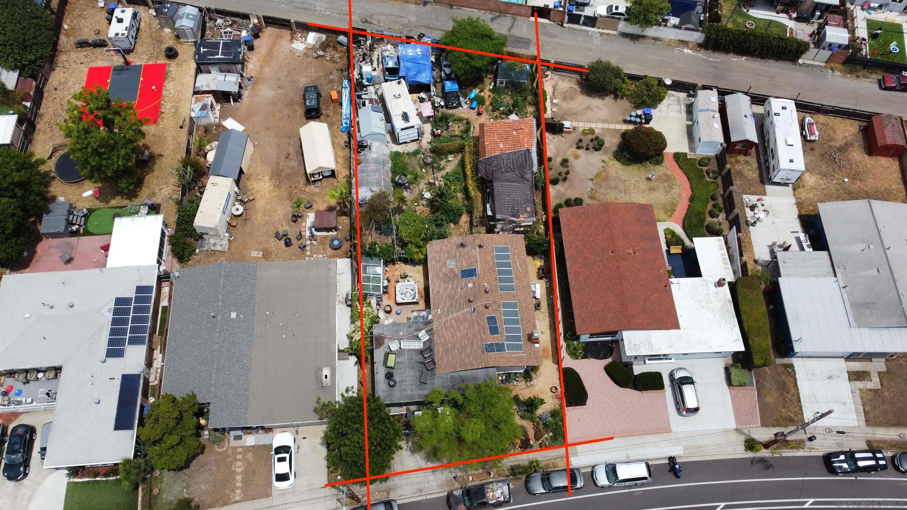3031 Murray Ridge Road San Diego, CA 92123 - Photo 6 of 9 an aerial view of houses with outdoor space