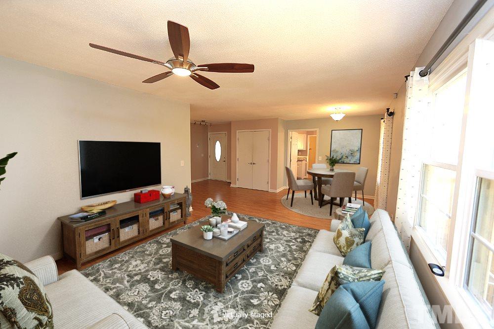 6628 Keystone Drive Raleigh, NC 27612 - Photo 5 of 28 Living Room to Dining Room