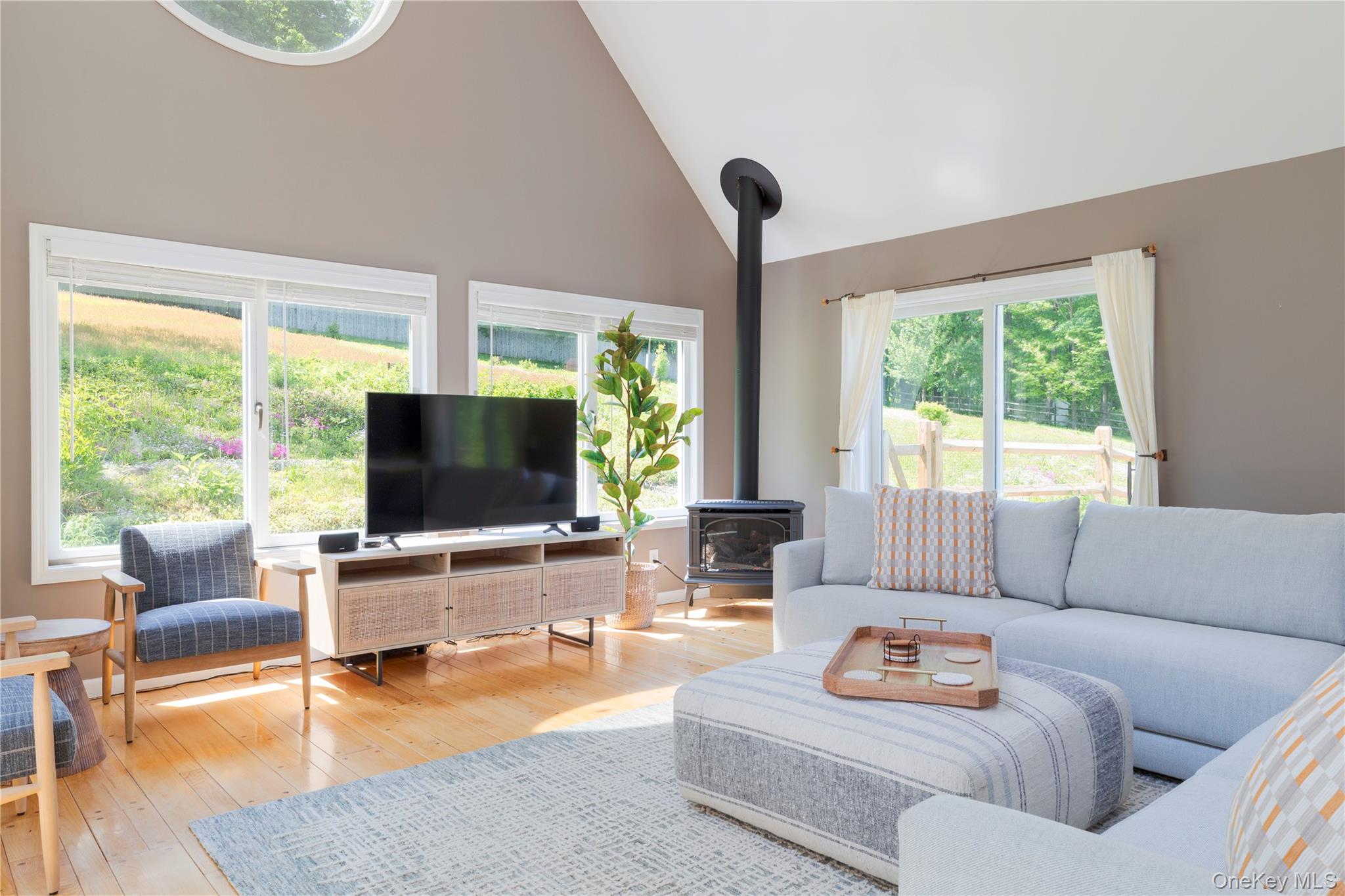 135 Turk Hill Road Brewster, NY 10509 - Photo 13 of 42 a living room with furniture and a flat screen tv