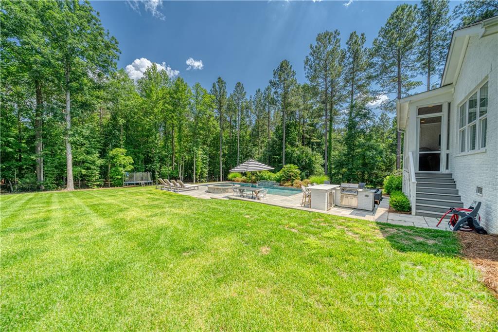 4026 Country Overlook Drive Fort Mill, SC 29715 - Photo 36 of 43 a view of a backyard with a garden and plants