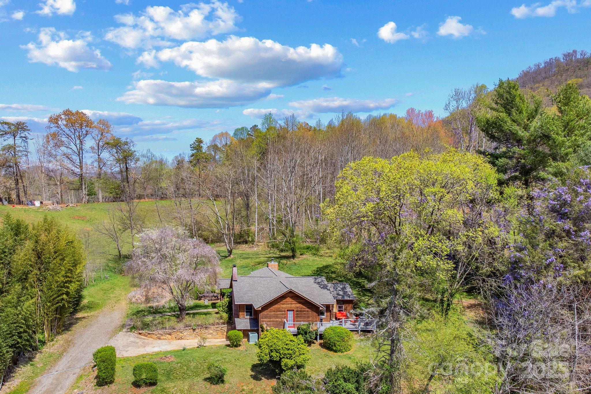 22 Morgan Branch Road Weaverville, NC 28787 - Photo 44 of 47 a view of a garden with a lake view