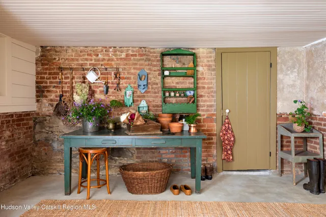 a view of beach with swimming pool and green space