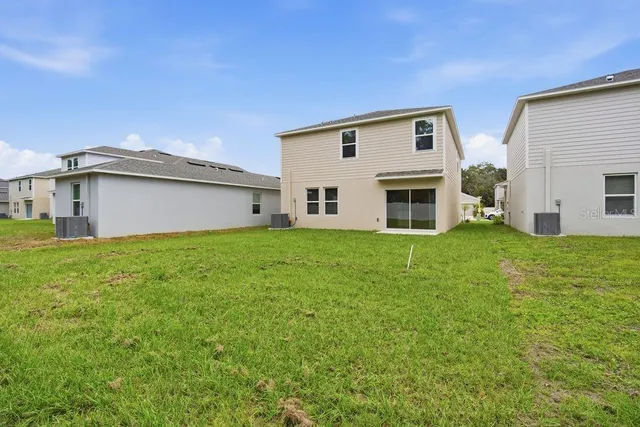 a view of house with backyard