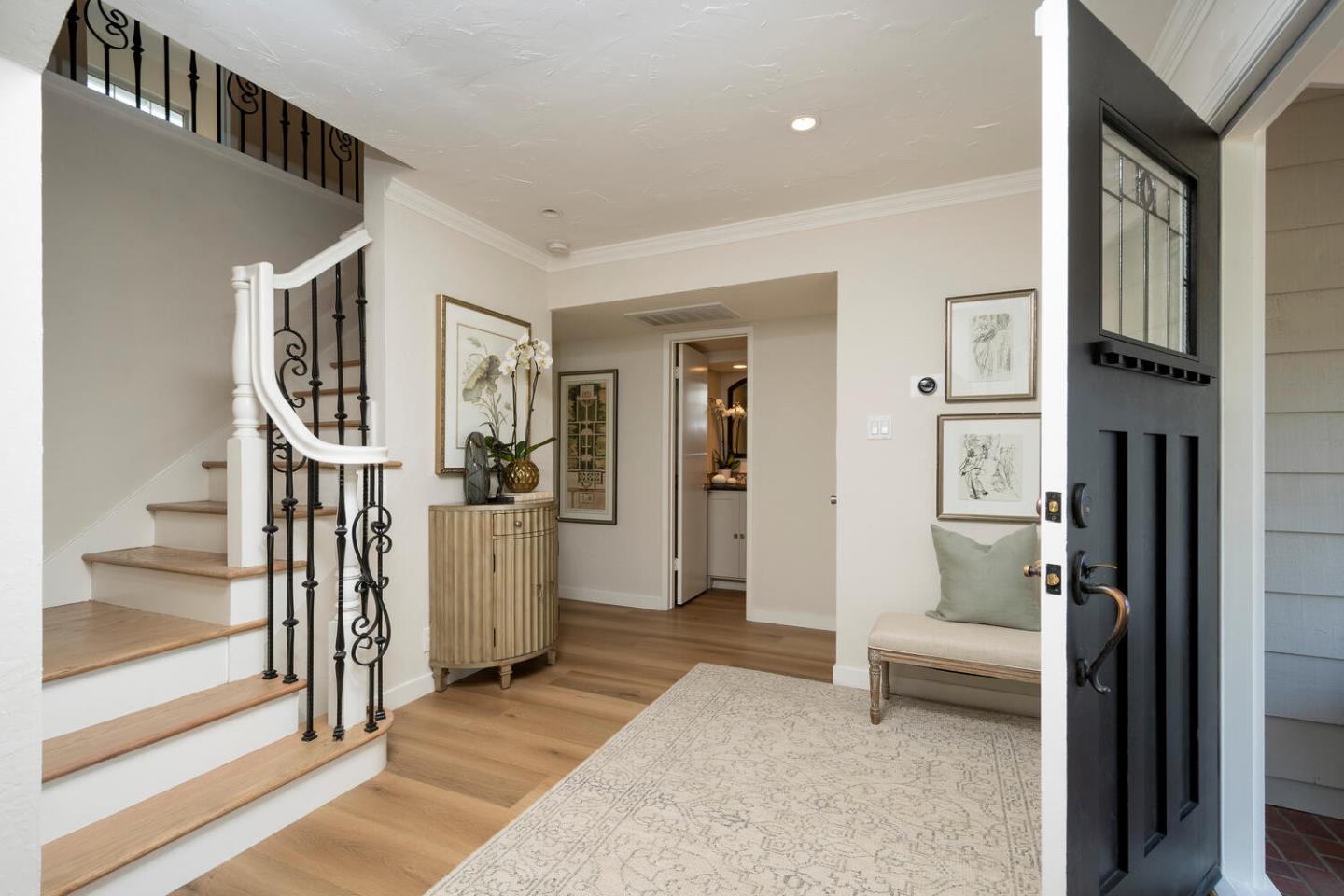 1094 Springfield Drive Millbrae, CA 94030 - Photo 6 of 36 a view of a hallway with a livingroom and entryway