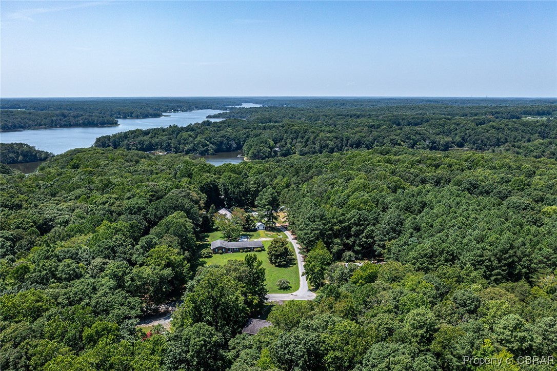 122 Old Glebe Point Road Burgess, VA 22432 - Photo 28 of 50 Birds eye view of property with a water view