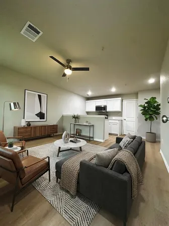 a bed room with bed and a couch