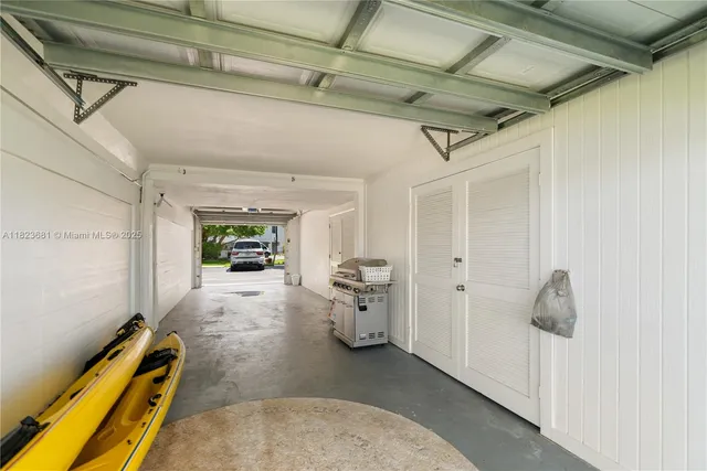 a view of a lake with a patio