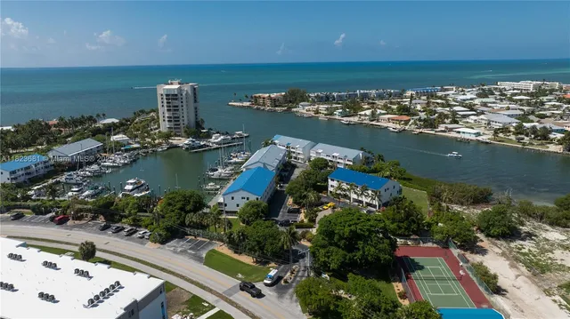 an aerial view of a house with a yard swimming pool and outdoor seating
