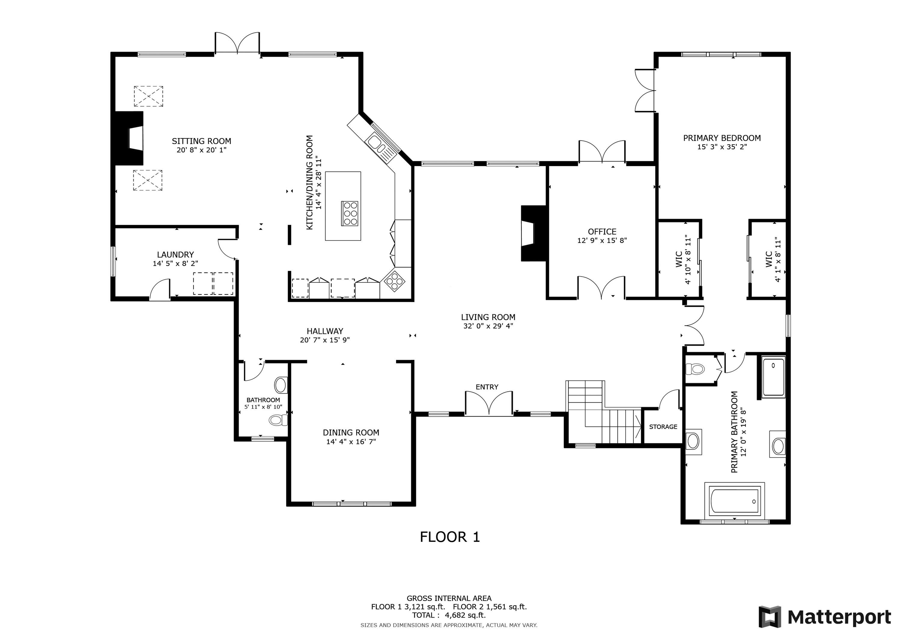 794 Pleasant Point Road Cushing, ME 04563 - Photo 76 of 77 794 Pleasant Point Floorplan Main Floor