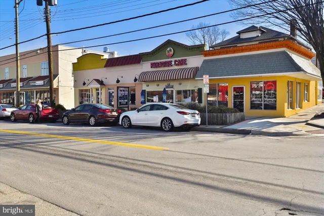 a cars parked in front of a building