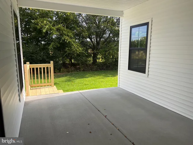 a view of outdoor space deck and kitchen