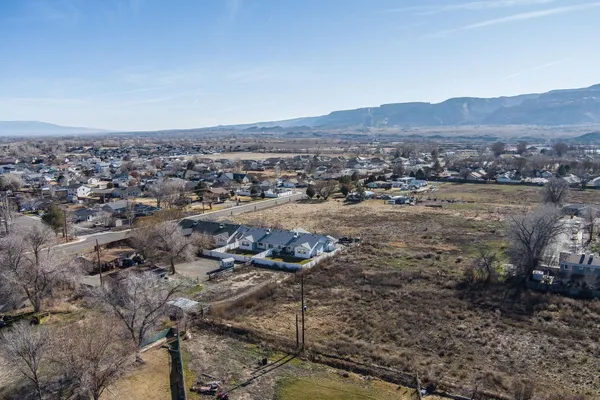 an aerial view of a city