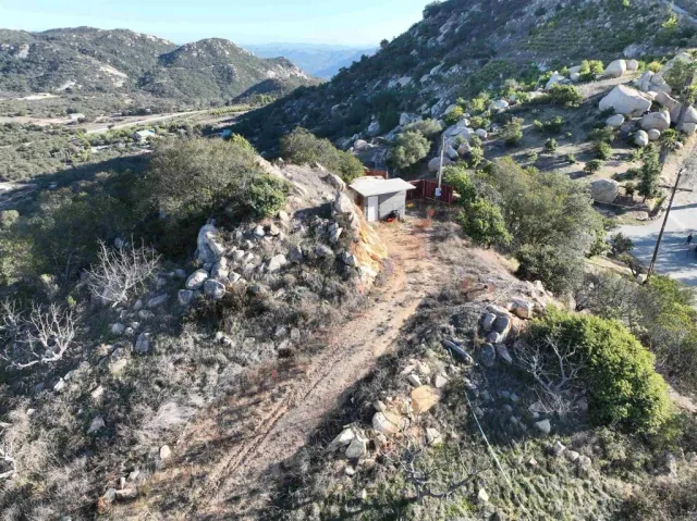a view of city and mountain
