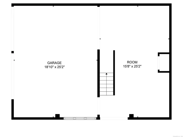 a black and white photo of a floor plan