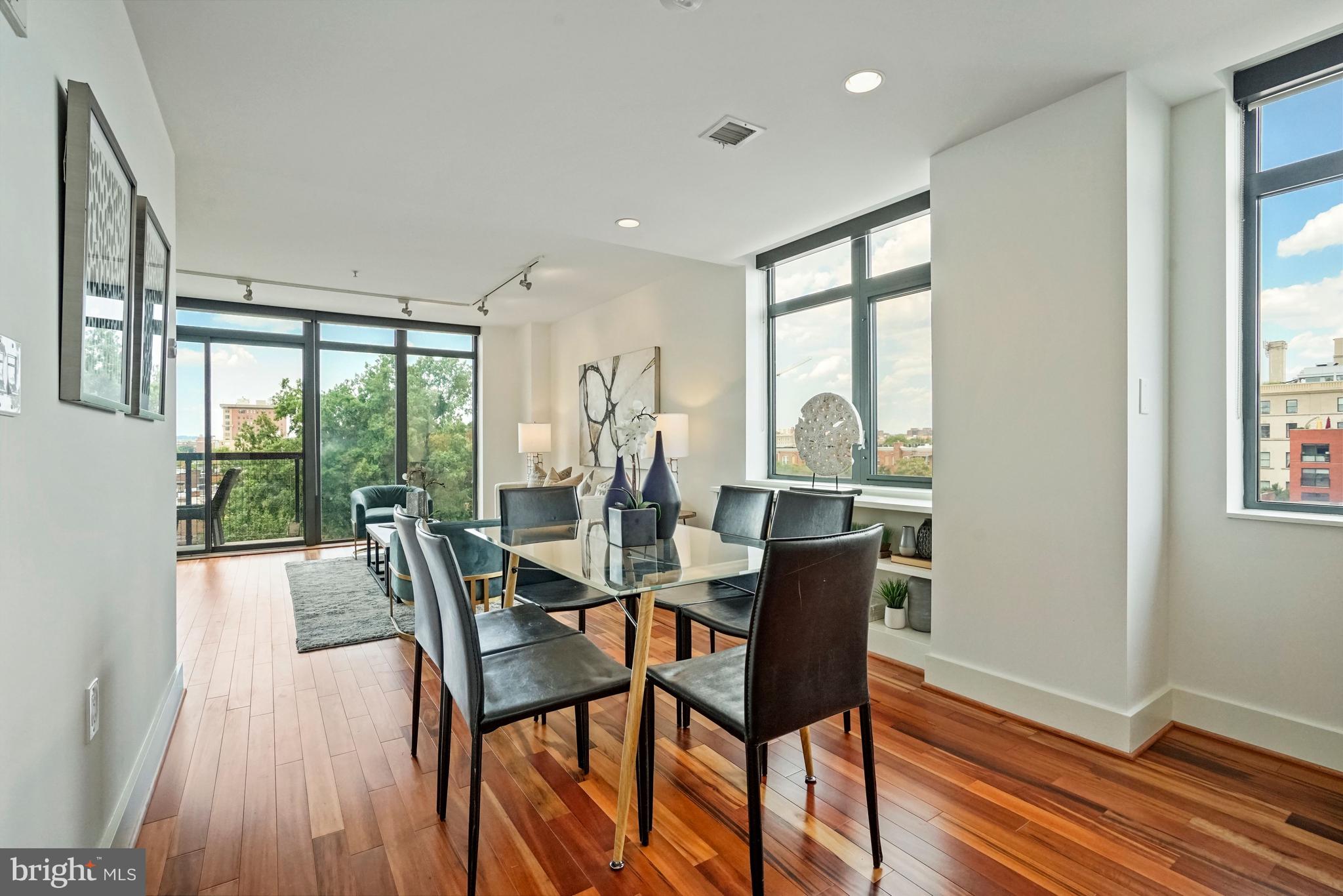 1401 Q Street Northwest, Unit 601 Washington, DC 20009 - Photo 4 of 30 Dining Room to Living Room View