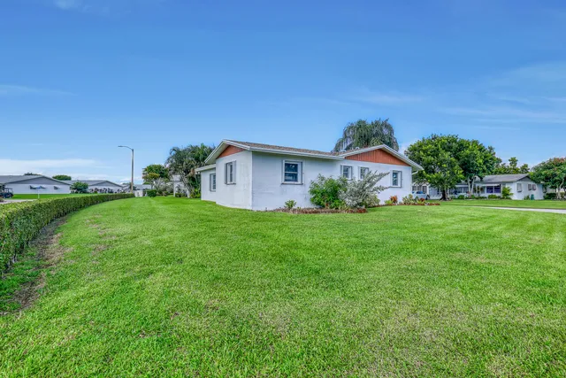 a view of a green field
