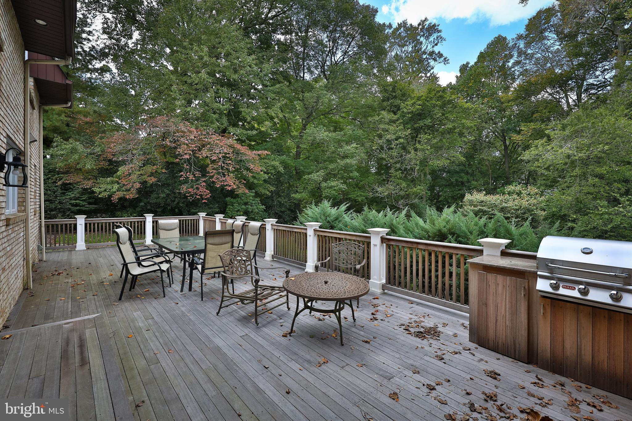 1966 Heritage Road Huntingdon Valley, PA 19006 - Photo 39 of 48 Mahogany wrap around deck with built in grill